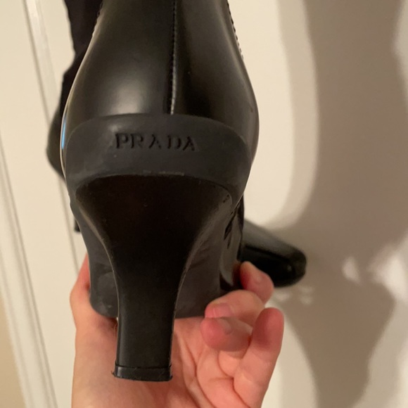 Black Mixed Materials Prada Sport Boot Size 36.5 - Picture 4 of 7